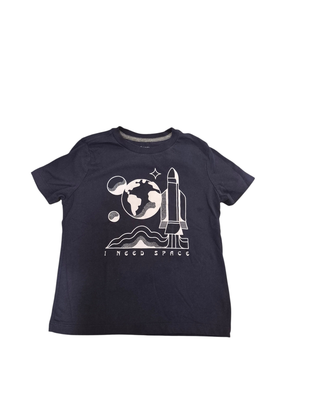 Old Navy Navy Blue Short-Sleeve Space Graphic Tee